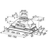 Franke 3050599532 Aspiratör Box Incasso Fbı 532L Gr Ankastre