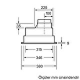 Siemens LB55565 Gömme Aspiratör