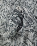 Gri Beyaz  Desenli Bürümcüklü Jarse Kumaş 160x230cm