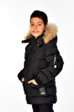 Erkek Çocuk Natürel Kürklü Mont 51254