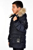 Erkek Çocuk Natürel Kürklü Mont 51254