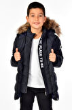 Natürel Kürklü Erkek Çocuk Mont 51248