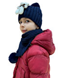 Benittokids Çocuk Ayıcıklı Atkı Bere Takımı 7019