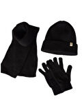 Kitti 4-8 Yaş Unisex Çocuk Atkı Bere Eldiven 3'lü Takım