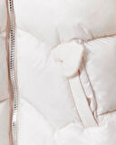 Kız Bebek Kapüşonlu Fermuarlı Şişme Mont 51351