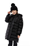 Kız Çocuk Kapüşonlu Kışlık Şişme Mont 51356