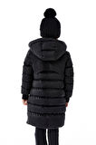 Kız Çocuk Kapüşonlu Kışlık Şişme Mont 51356