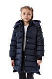 Kız Çocuk Kapüşonlu Kışlık Şişme Mont 51356
