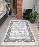 Hitit Kesme Yolluk Halısı 100x300 Lidya Lüx 6337 Gri