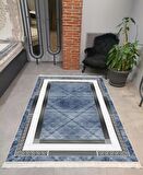 Hitit Kesme Yolluk Halısı 100x400 Lidya Lüx 6333 Mavi