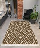 Hitit Kesme Yolluk Halısı 80x400 Lidya Lüx 6361 Kahverengi