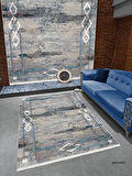 Hitit Kesme Oda Halısı 120x180 Lidya Lüx 5005 Mavi