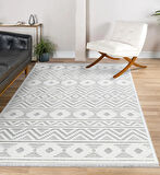 İpek Halı Kişiye Özel Ölçü Yolluk Halısı 80x450 Almond 11406 Beyaz