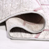 İpek Halı Kişiye Özel Ölçü Yolluk Halısı 100x600 Anisa 15534 Pembe