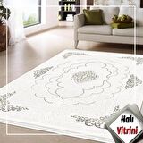 Dinarsu Oval Oda Halısı Klasik 80x150 Gold GD004 695 Krem