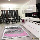 Hitit Yolluk Halısı Modern 100x300 Lidya Lüx 4054 Pembe