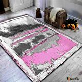 Hitit Yolluk Halısı Modern 100x300 Lidya Lüx 4054 Pembe