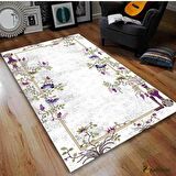 Hitit Yolluk Halısı Modern 80x200 Lidya Lüx 4118 Beyaz