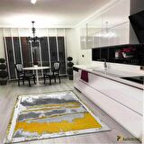 Hitit Yolluk Halısı Modern 80x140 Lidya Lüx 4056 Sarı