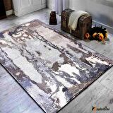 Hitit Yolluk Halısı Modern 80x140 Lidya Lüx 4058 Gri