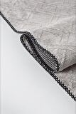 Kreasyon Halı Kesme Oda Halısı 120x300 Wellsoft A0040 Gri