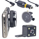 POWERMASTER PM-19295 5 MP 4 EKRANLI MİKROFONLU GECE GÖRÜŞLÜ ARAÇ KAMERA (32 GB DESTEKLİ)