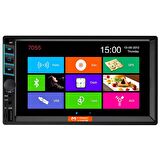 MAGICVOICE MV-5418 USB/SD/FM/AUX/BLUETOOTH 7 DOKUNMATİK MEKANİKSİZ DOUBLE OTO TEYP