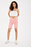 Denim Şort Pembe / Pink