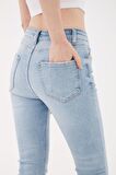 Yırtık Detaylı Denim Pantolon A.Mavi / Light Blue