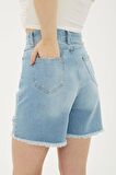 Denim Şort Mavi / Blue