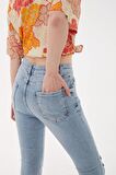 Yırtık Detaylı Denim Pantolon A.Mavi / Light Blue