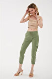 Kargo Cep Jogger Pantolon Yeşil