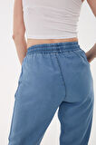 Beli Bağlamalı Denim Pantolon A.Mavi
