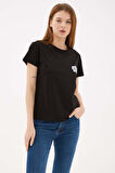 Baskılı T-Shirt Siyah