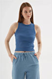 Halter Yaka Atlet Mavi