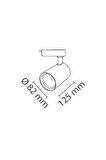 Noas 30W 6500K Beyaz Işık Siyah Paris Led Ray Spot YL29 3101