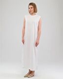 Defile İçlik Sade Basic Kolsuz Elbise - 6041 - Beyaz