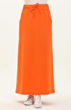 Beli Bağlamalı Cepli Spor Etek - 0152 - Oranj