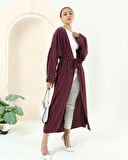 Taş Detaylı Kimono - 70039 - Mürdüm