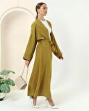 Taş Detaylı Kimono - 70039 - Yağ Yeşili