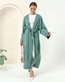 Taş Detaylı Kimono - 70039 - Çağla Yeşili