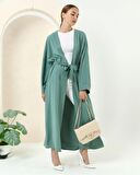 Taş Detaylı Kimono - 70039 - Çağla Yeşili