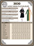 Eflin Yakadan Bağlamalı Kapşonlu Uzun Sweatshirt - 3030 - Haki