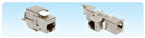 HCS CAT6A FTP Toolless Keystone Jack CAT 6A, LSA+ / 110 IDC T568 A/B, 180