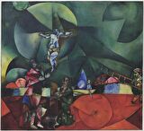 Movas Sanat Eziyet - Marc Chagall Elmas Mozaik Tablo / Hobi / Mozaik Puzzle 50x46cm E2020661