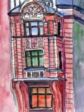 Movas Sanat Eski Pembe Bir Ev Elmas Mozaik Tablo / Hobi / Mozaik Puzzle 30 x 40cm E20201221M