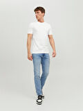 JJEORGANIC BASIC TEE SS O-NECK NOOS White