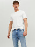 JJEORGANIC BASIC TEE SS O-NECK NOOS White