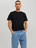 JJEORGANIC BASIC TEE SS O-NECK NOOS Black