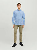 JJEREMY DETAIL SHIRT LS NOOS Mavi